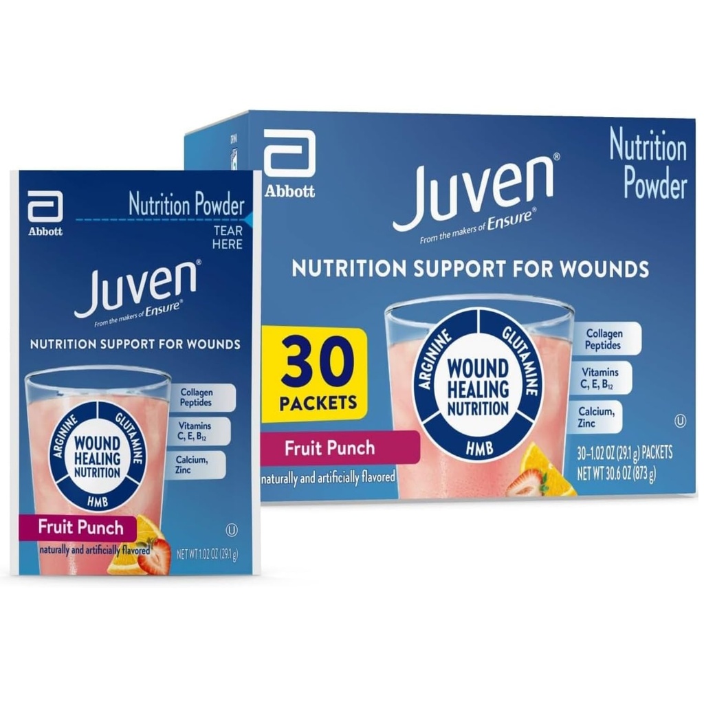 Medline Juven Powder Nutritional Supplement (Fruit Punch, Verpakking: 30EachCarton)