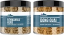 Earthborn Elements Rehmannia Herb and Dong Quai Bundle, 200 Capsules Each, Pure & Unducted, No Additives