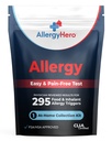 AllergieHero uitgebreide voedsel- en milieuallergie testkit met 295 triggers voor volwassenen en kinderen Eenvoudig en pijnvrij bij thuisgebruik Allergie testkit met nauwkeurige resultaten