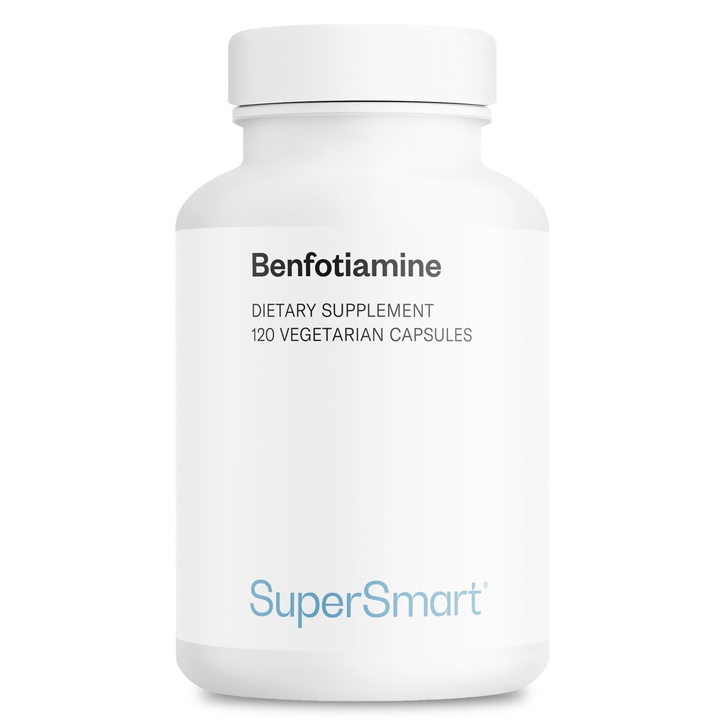 Supersmart - Benfotiamine 320 mg per dag (High Potency) - Bio available Thiamine - Vitamine B1 Benfotiamine Supplement 