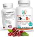 Vitamine D3 2000 IE met K2-90 Kauwtabletten met Cherry Flavoring-Natural Energy Booster-Supports vitaliteit, Immune Health, & Algehele Wellness-Vitamin D3 met vitamine K2 voor mannen en vrouwen