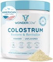 WONDERCOW Colostrum Supplement Powder for Gut Health, Immune Support, Muscle Recovery & Wellness 