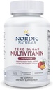 Nordic Naturals Zero Sugar Multi Gummies - Vegetarian Multivitamine Supplement - Passievruchten Mango - 60 Pectine-based Gummies - 12 Essentiële Vitaminen voor volwassenen - Non-GMO - 30 Servers