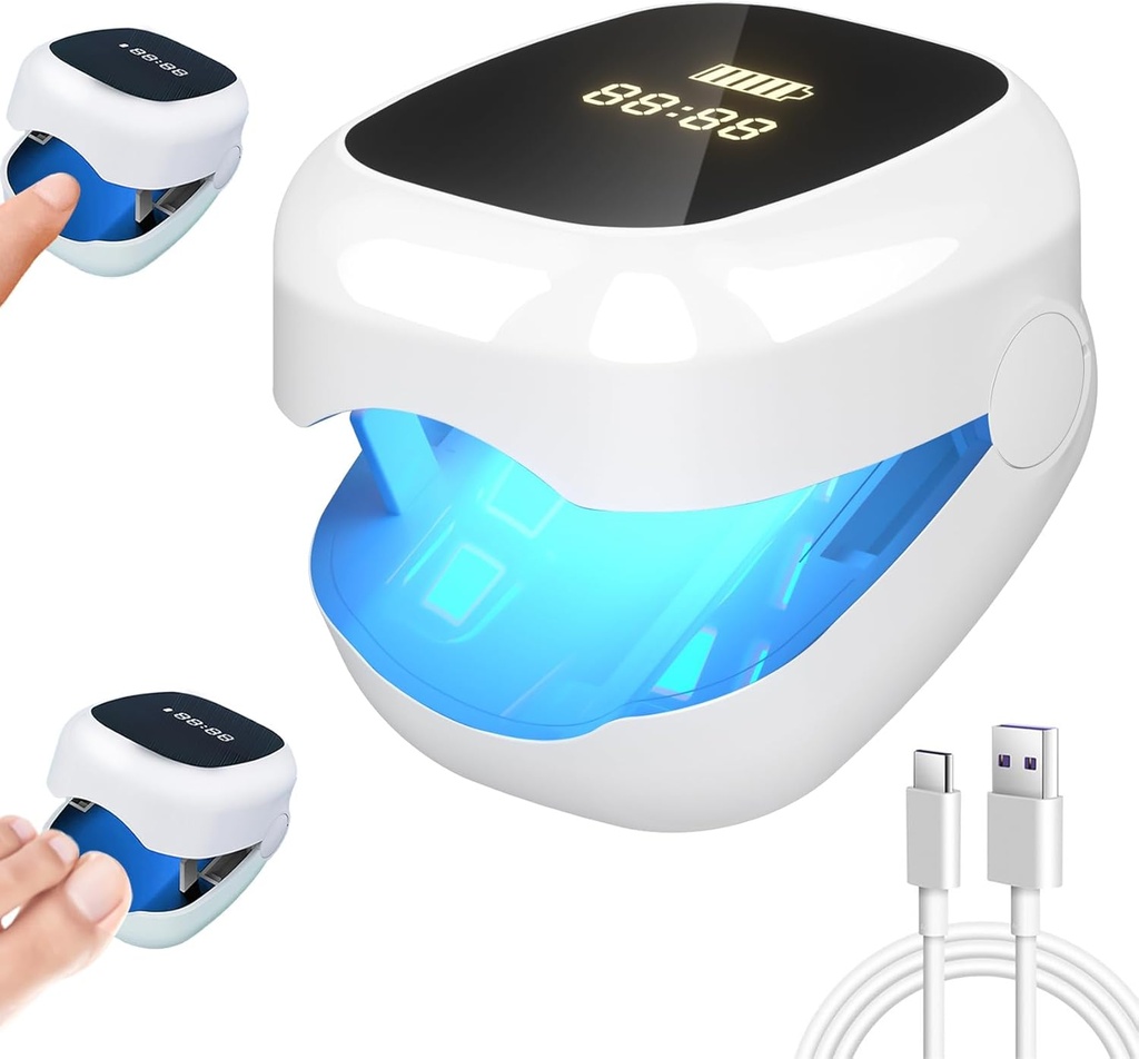 Nagelschimmel Laser behandeling Led lichtapparaat-voor nagelschimmelinfecties, helpen om gezondheid te herstellen en aanzienlijk verbeteren symptomen zoals misvorming en pijnvolle wandelen (White)
