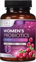Probiotica voor vrouwen Digestieve gezondheid Ondersteuning - 60 miljard CFU Vrouwen Probiotica, 16 Strains, voor pH-balans, Vaginale Ondersteuning met Cranberry voor Gut Health, Urinaire & Immune Ondersteuning - 60 Capsules