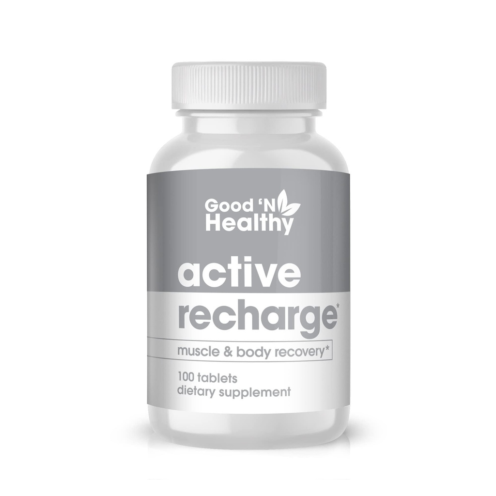 GOED 'N HealthY - Magnesium Supplement voor verbeterde spierfunctie en een gezond hart, actief opladen, 100 tabletten