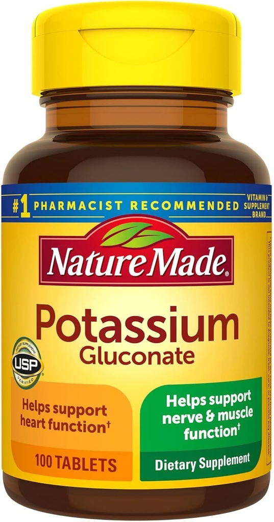 Nature Made Kalium Gluconaat 550mg, 100 tabletten