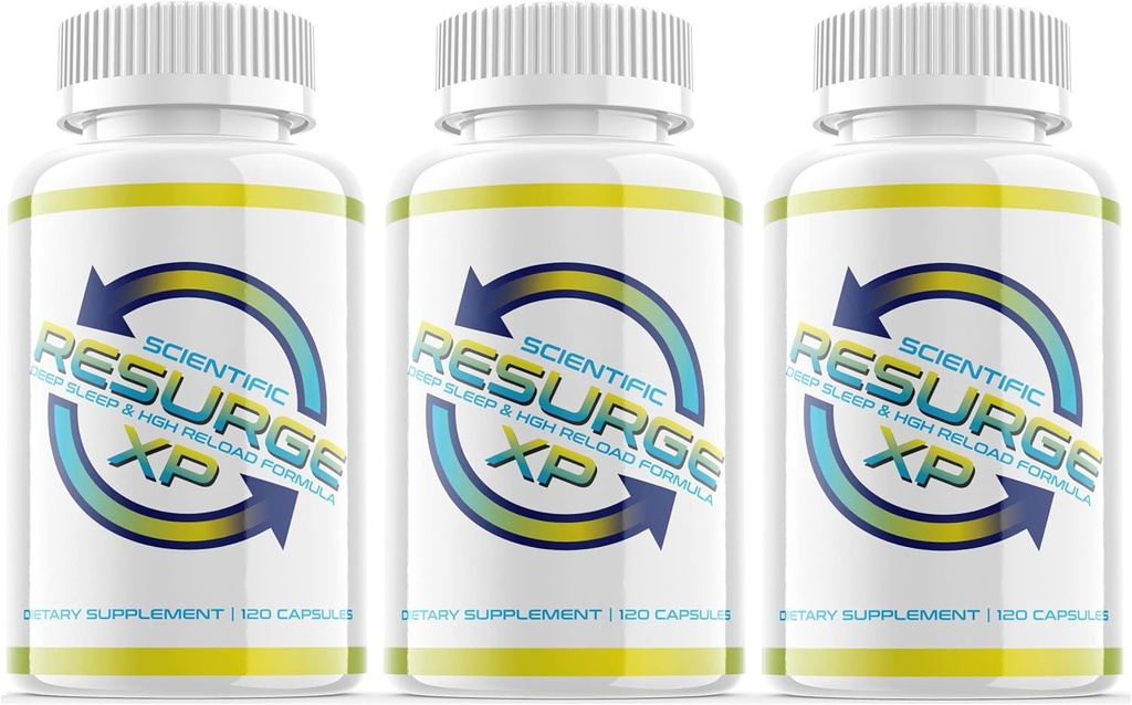 Wetenschappelijke Resurge XP Diepe Slaap Ondersteuning Formule 120 Capsules (3 Pack) Slapende melatonine