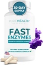 PUREHEALTH ONDERZOEK Made in USA Digestieve Enzyme Supplement - Premium Lactase en Lipase Enzymes for Digestie - No More Bloating Relief & Better Digestive Health, 90 Capsules for 1 Month