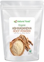 Z Natural Foods Organic Ashwagandha Root Powder - Bulk 5 lb grootte - Krachtige Adaptogen & Ayurvedic Superstar - Maak uw eigen capsules en pillen - 100% zuiver, ruw, chemisch vrij, niet-GMO