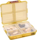 Reis pil Organizer Small 8 Grid Compartments Pill Holder Box - Portable Medicine Container Case - Dagelijkse wekelijkse medicatie Organisator