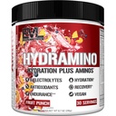 Evlutie Voeding HYDRAMINO Complete Hydration Multiplier, Alle 6 Elektrolyten, Vitamine C & B, Fluid Boosting Aminos, Kokoswater, Endurance, Herstel, Antioxidanten, 30 Serve, Fruit Punch