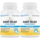 Purgen Labs Dairy Relief Natural Fast Acting Lactase Enzyme 3000 FCC, Lactose Intolerance Pillen 2 Pack - 180 Caplets Totaal