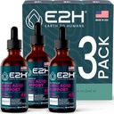 E2H Uric Acid Support Supplement - Tart Cherry en Duivelsklauw - Ondersteunt Uric Acid Health en Nierfunctie Non-GMO - Vegan - (3 flessen)