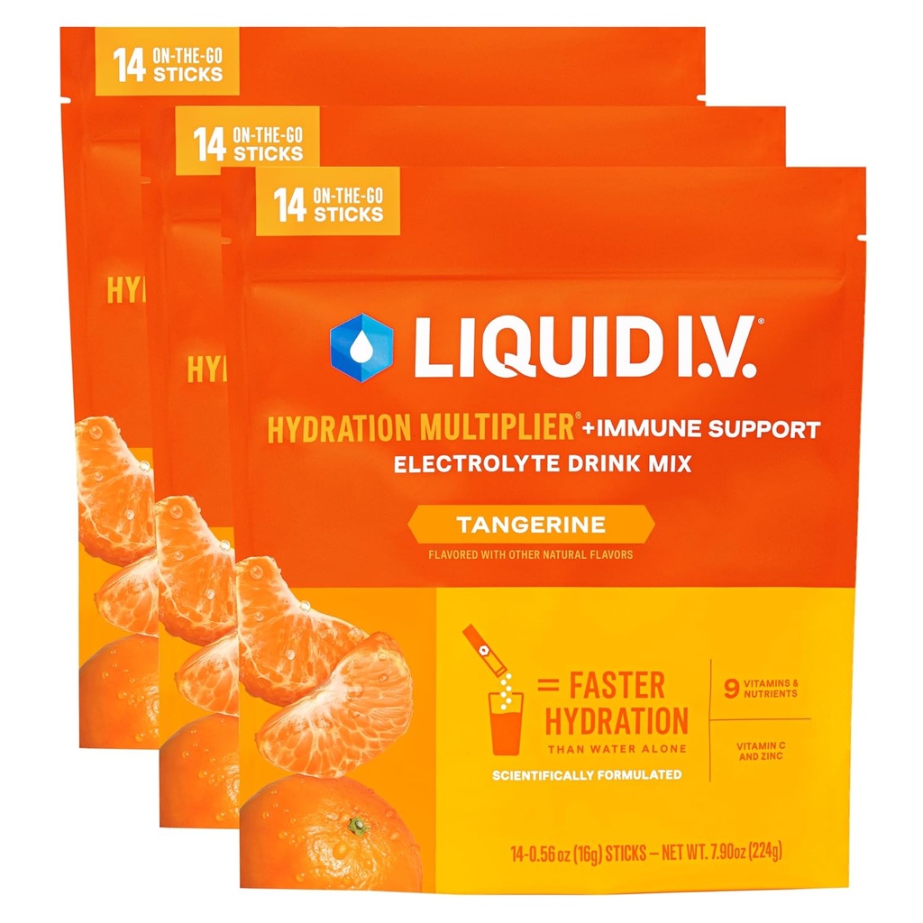 Vloeistof I.V.® Hydration Multiplier + Immune Support - Tangerine 