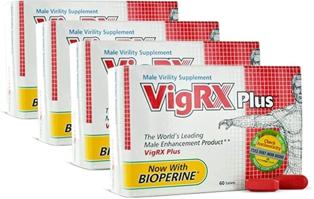 VigRX Plus Mannelijke Virility Kruidendieetsupplement pil - 60 tabletten (4 dozen)