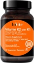 Invite Health Vitamine K2 met K1 - Ondersteunt bot en Circulatory Health - Vitamine K2 als MK7 en K1 en Phytonadion - 30 Vegetarische Capsules