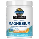 Garden of Life Dr. Formulated Whole Food Magnesium 419,5g Powder - Orange, Chelated, Non-GMO, Vegan, Kosher, Gluten & Sugar Free Supplement with Probiotics - Best for Anti-Stress, Calm & Regularity