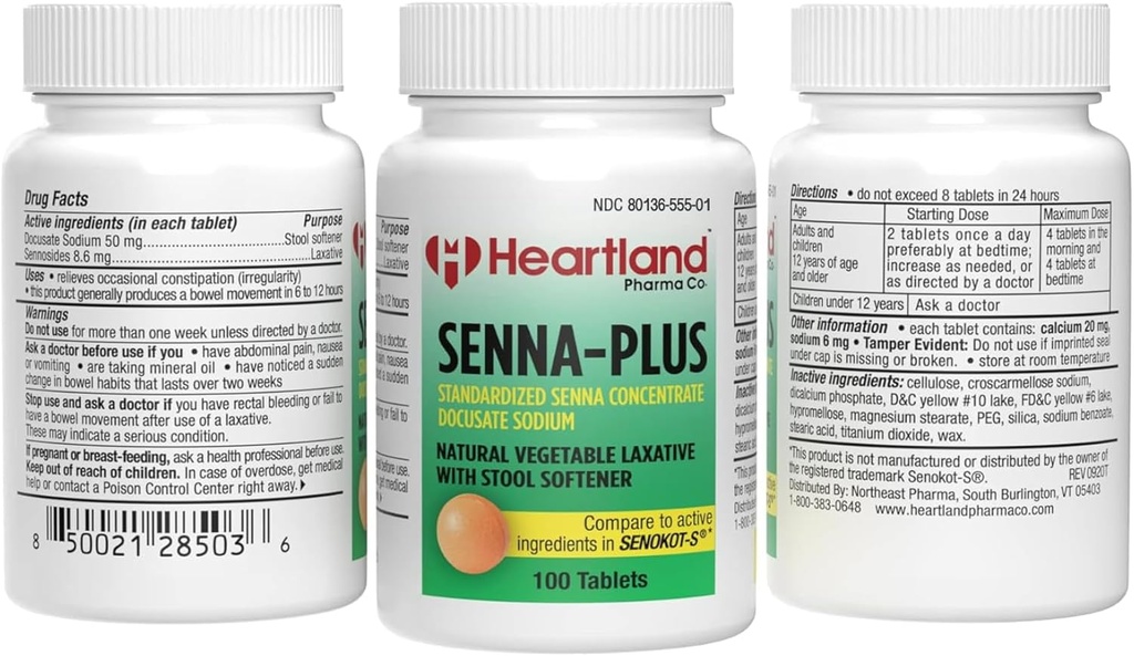 Senna-Plus Natuurlijke plantaardige Sennoside Laxatieve 