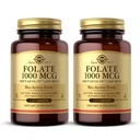Solgar Folate 1000 mcg - 120 tabletten, 2 verpakkingen - 1000 mcg Bio-Active Metafolin - Vegan, Glutenvrij, Zuivelvrij, Kosher - 240 porties totaal
