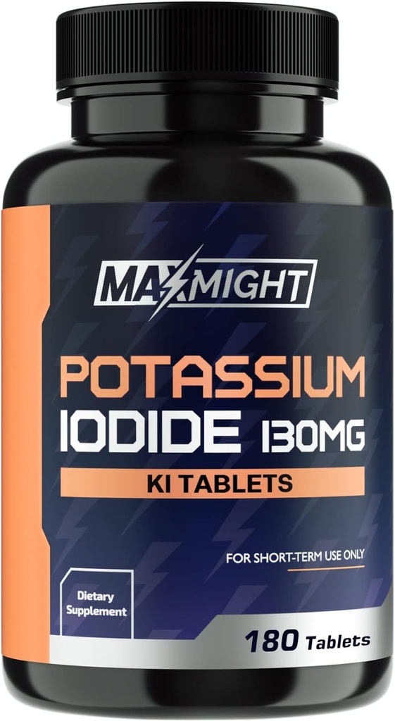 Kaliumiodide 130 mg, Non-GMO, Dieetsupplement, 180 tabletten, Tot 6 maanden Supply, Kaliumiodide Pillen, YODO Naciente, Made in The USA