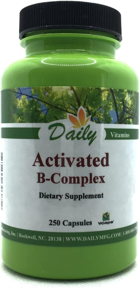 Dagelijkse productie geactiveerde B-complex (actieve vormen van multi-B-vitaminen) 250 capsules