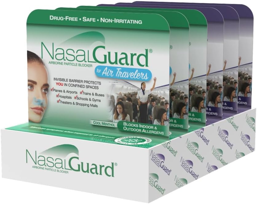 Airborne Deeltjesblokker Nasal Gel voor Air Travelers - Drug-Free, Niet-irriterend, Niet-Drowsy, Airplane Travel goedgekeurd - Meer dan 150 Toepassingen Per Tube (Mixed, 3g, Pack of 6)