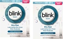 Blink Tears Conservatieve Vrije Smeer Oogdruppels 25 st 0,01 fl oz EA (0,4 ml EA) (verpakking van 2)