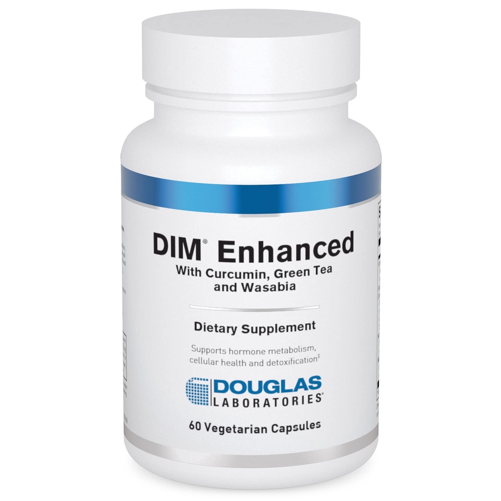 Douglas Laboratories DIM Enhanced - Ondersteunt Hormone Balance, Cellular Health & Detox* - Met Antioxidanten, Green Tea Extract & Wasabia - 60 Vegetarische Capsules