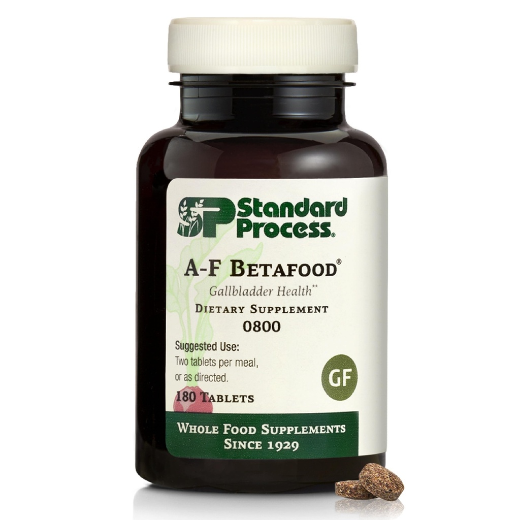 Standard Process A-F Betafood Gallblader Health Dietary Supplement - Glutenvrij, niet-Dairy, & non-Soy - Gallbladfunctie en leververzorging - 360 Tabletten