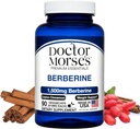 Doctor Morse's Berberine Supplement 1500mg, Berberine HCI met Ceylon Cinnamon, Extra Strength Formula, Made in The USA in een FDA-geregistreerd, NSF-Certified Facility, 90 Capsules