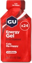 GU Energy Original Sports Nutrition Energy Gel, Vegan, Glutenvrij, Kosher en Dairy-Free On-the-Go Energie voor elke training, 24-Count, Cola Me-Happy