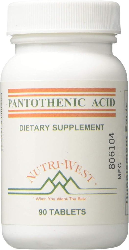 Nutri-West - Pantotheenzuur 90 tabletten
