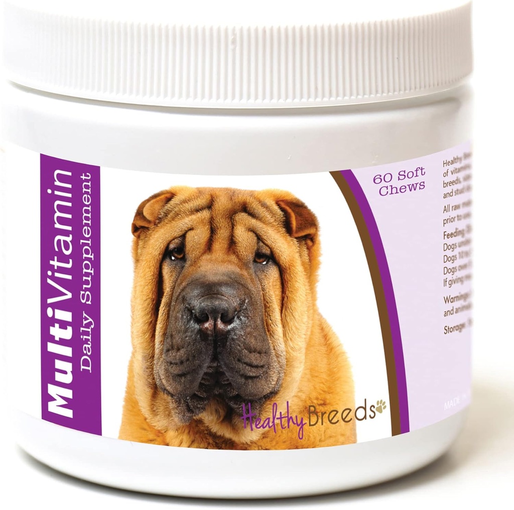 Gezond Ras Chinese Shar Pei Multi-Vitamine Zachte Kauwen 60 Tellen