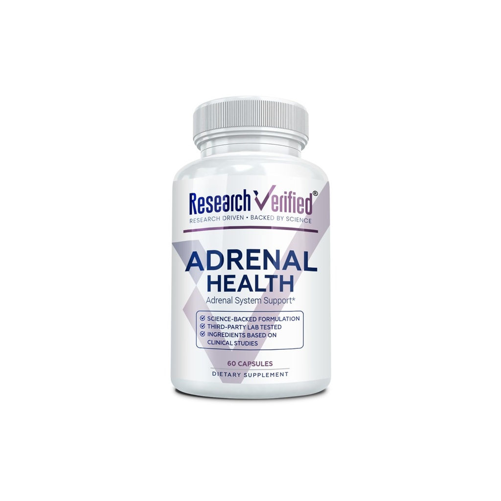 Onderzoek Verified Adrenal Support - 60 capsules - Ondersteuning Adrenal Gland Functie, Boost Energy, Balance Cortisol - Paddenstoelen, B-Vitaminen, Bioflavonoïden, BioPerine