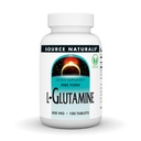 Bron Naturals L-Glutamine, vrije vorm Aminozuur dat Metabole Energie* ondersteunt, 500mg - 100 tabletten