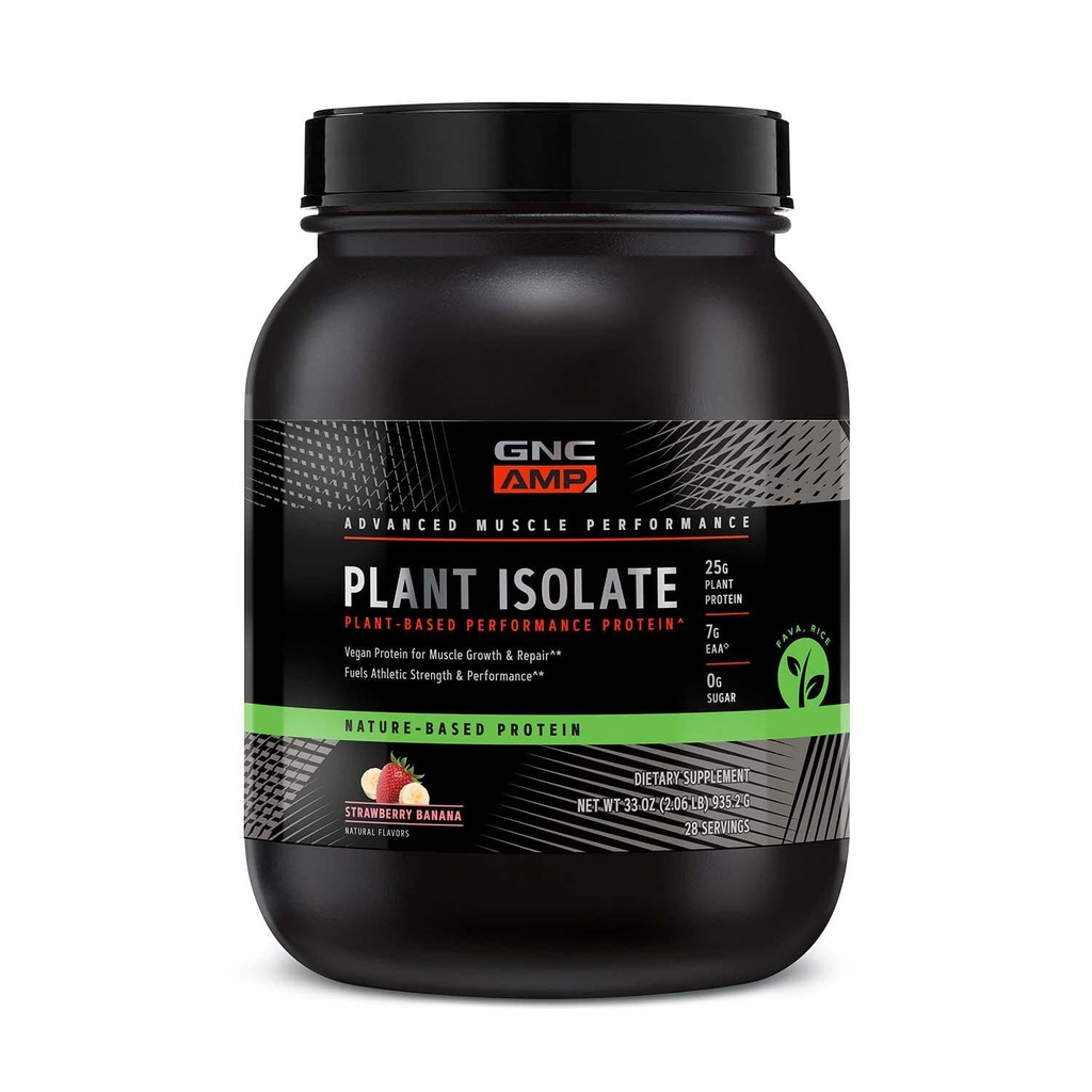 GNC AMP Plant Isolaat Proteïne - Aardbeibanaan (28 porties)