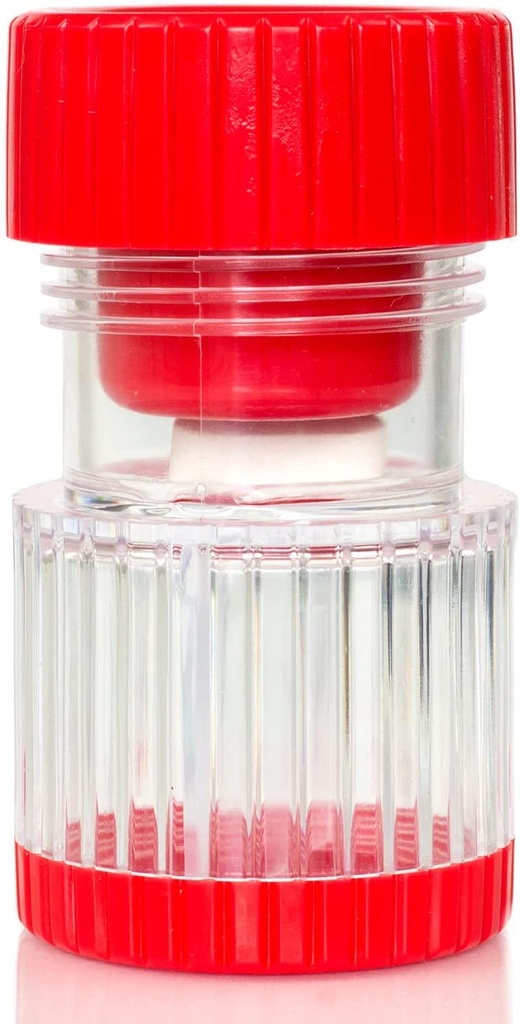 HealthSmart Pill Crusher en Grinder, Penselen Vitaminen en Tabletten, Houdt maximaal 2 pillen, Met Ergonomische Grips, Rood
