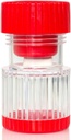 HealthSmart Pill Crusher en Grinder, Penselen Vitaminen en Tabletten, Houdt maximaal 2 pillen, Met Ergonomische Grips, Rood