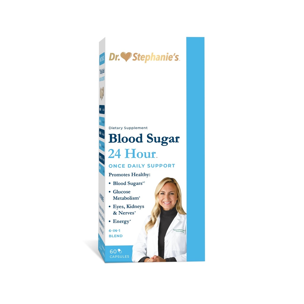 Bloedsuiker 24 uur - 6 in 1 Formule met kaneel, Banaba, chroom, melkdistel, & meer - Eenmaal daags supplement