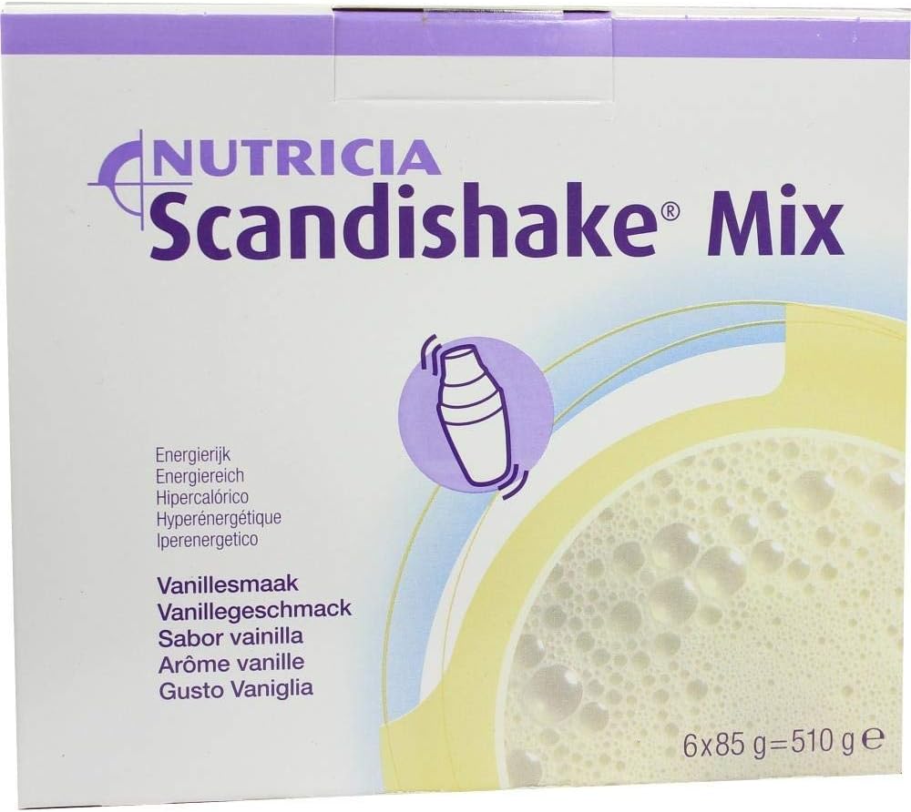 Scandishake gewichtstoename Instant Shake Mix Poeder, Vanille, 3 Ounce Packet - Doos van 4
