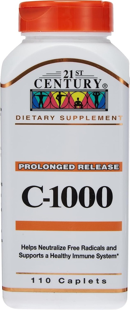 21e eeuw C-1000 Langdurige afgifte Vitaminesupplement, 110 tabletten