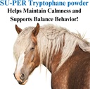 SU-PER Tryptophane Horse Calming Supplement - Behoud kalmte en ondersteunt evenwichtig gedrag - 2,5 Pond, (2 Pack)