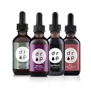 Dropsupplementen Biologische sporenmineralen, vlierbessen, vitamine B12 en vitamine D3+K2 druppels bundel