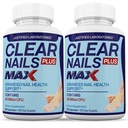 Justified Laboratories (2 Pack) Clear Nails Plus Max Pills 40 Miljard CFU Probiotic 60 Capsules