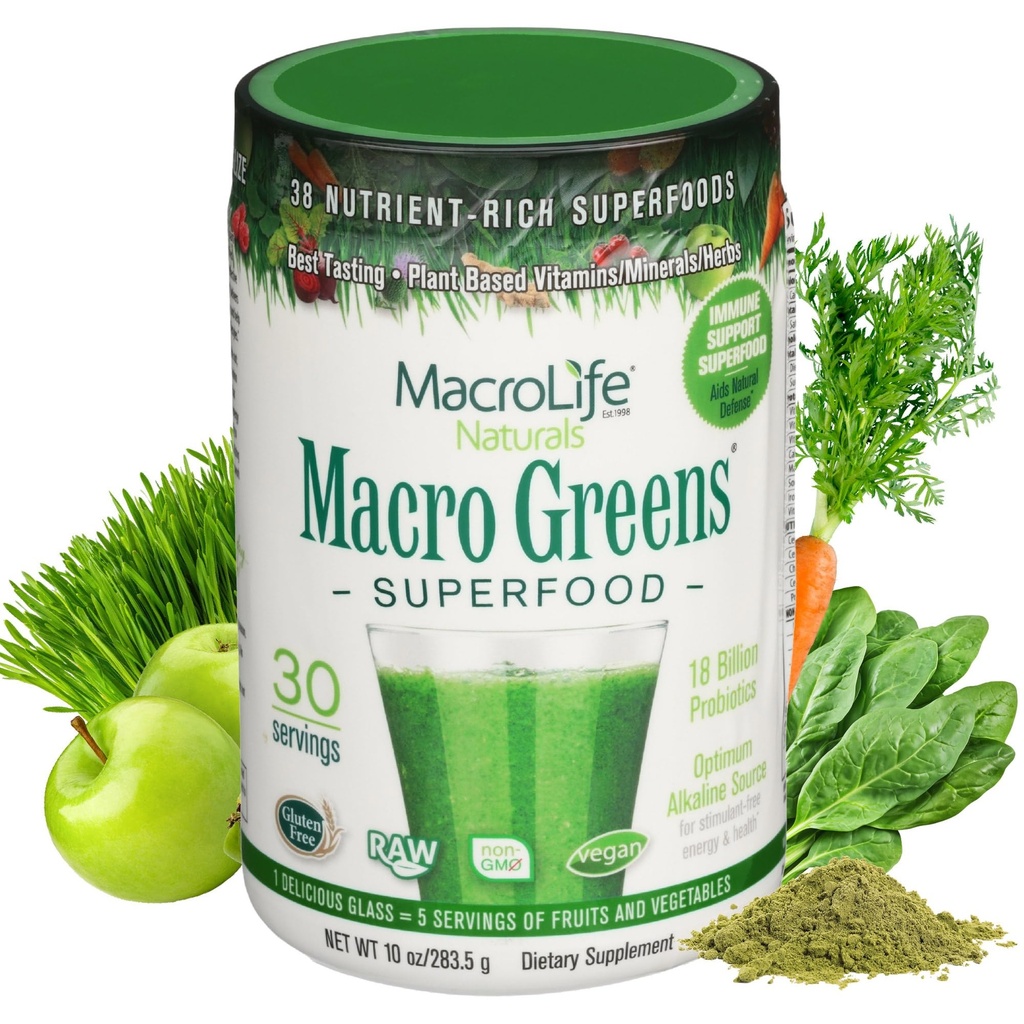 MacroLife Naturals Macro Greens Superfood Powder 