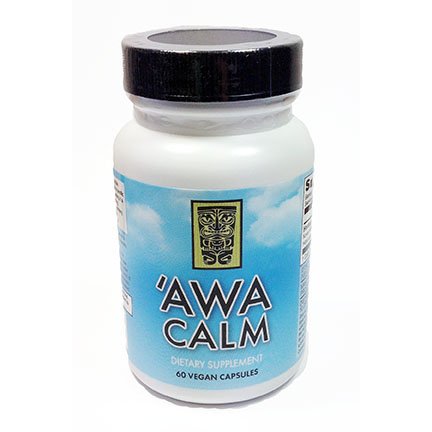 Awa Calm Capsules - Kava Based Herbal Supplement met 30% Kavalatone, Calamus Root, Passie Bloem, Citroen Balsem & Hop (60 capsules)