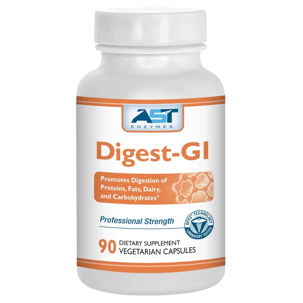 AST Enzymen Digest-GI Digestief Enzyme - Vertering en opgeblazen gevoel voor vrouwen en mannen - 90 Vegetarische Capsules