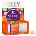 OLLY Immuniteit slaap snel oplossen, 3mg Melatonine, Vitamine C, Citrus smaak, 30 dagen levering - 30 Tel.